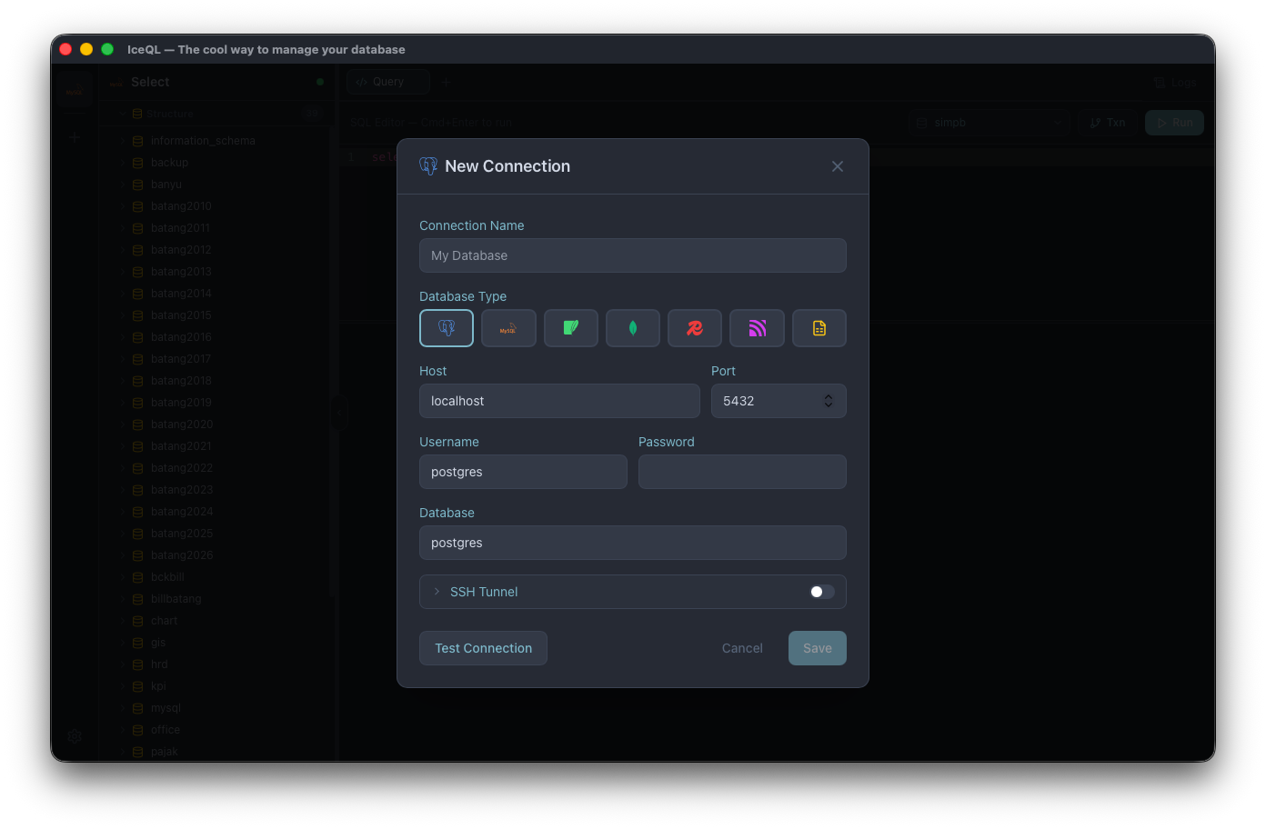 All Supported Datasources